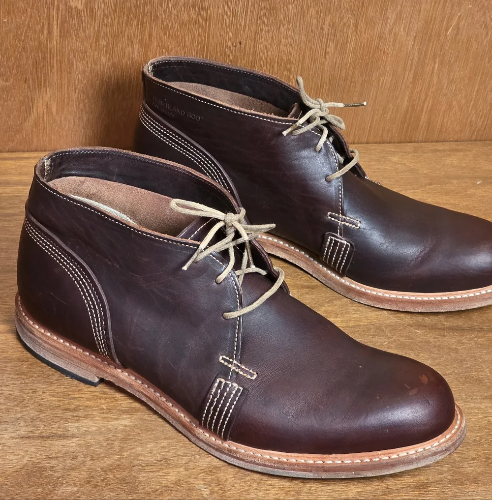 RARE TIMBERLAND BOOT COMPANY HORWEEN LEATHER MADE IN USA CHUKKA BOOTS - LIMITED